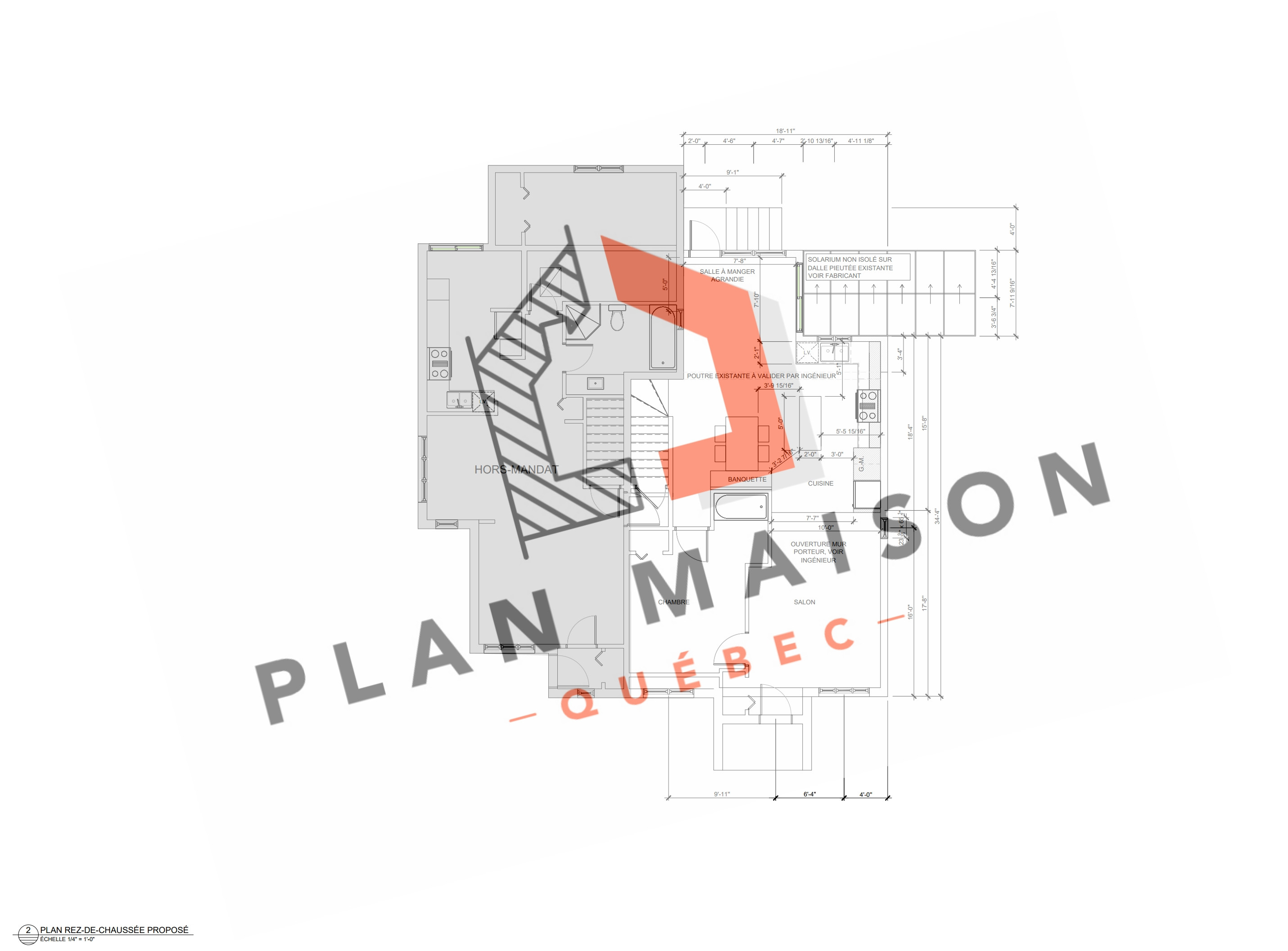Plan de rénovation maison Brossard Plan Maison Québec